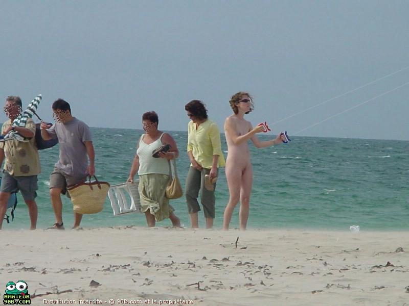 Naked teen girlfriend marie-ange at beach