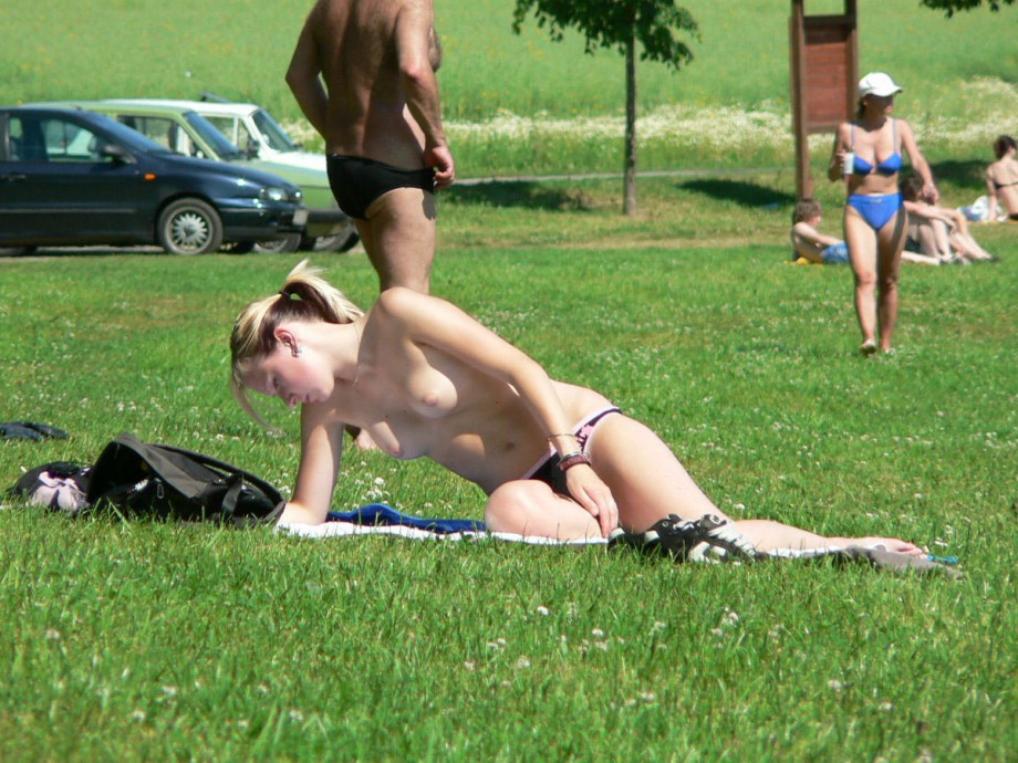 Summer near the rivers, lake.. - topless pics 02