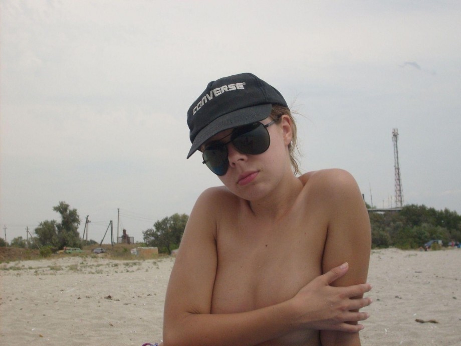 Teen on nudist beach holiday amateur set 