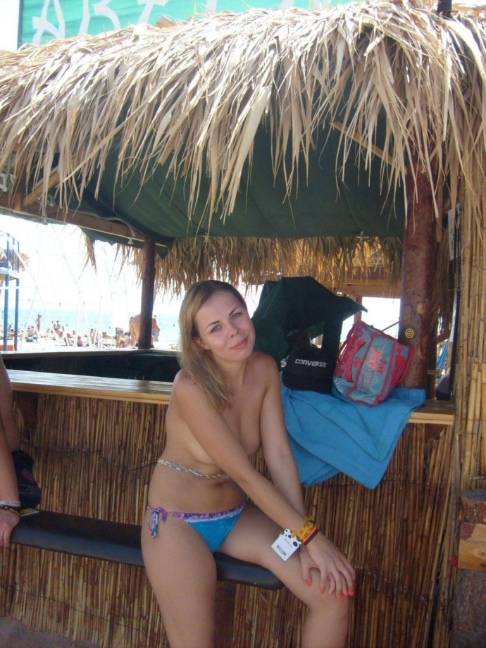 Teen on nudist beach holiday amateur set 