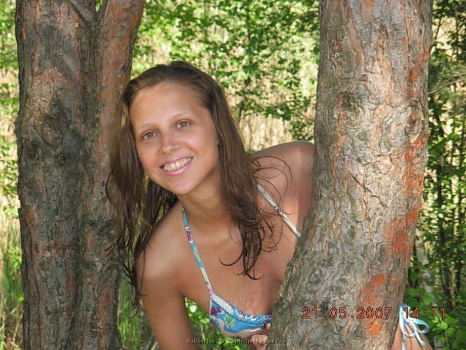 Teens having fun at the beach 