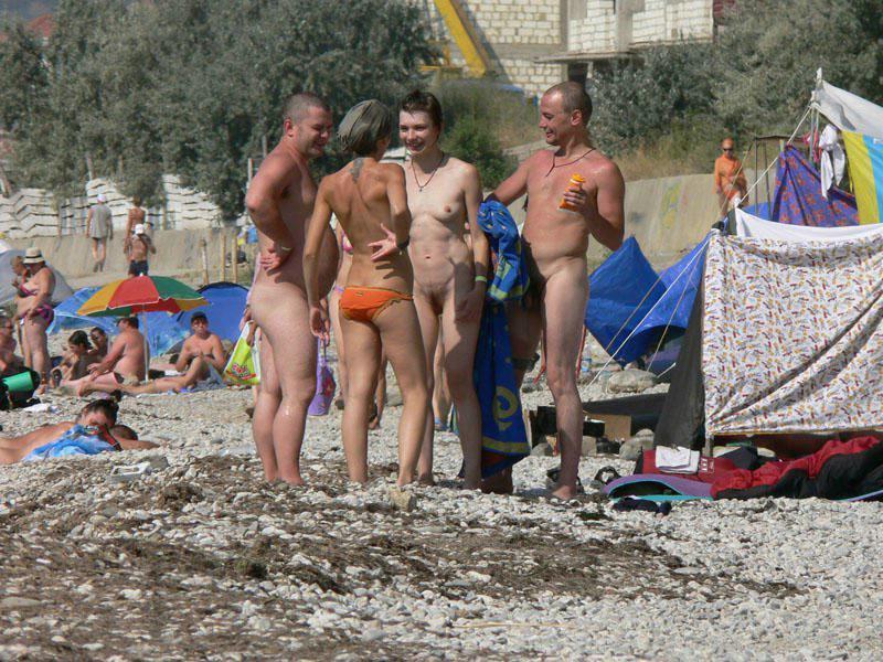 Nudist beach fun 