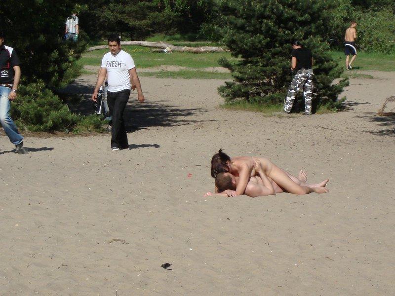 Nudist beach fun 