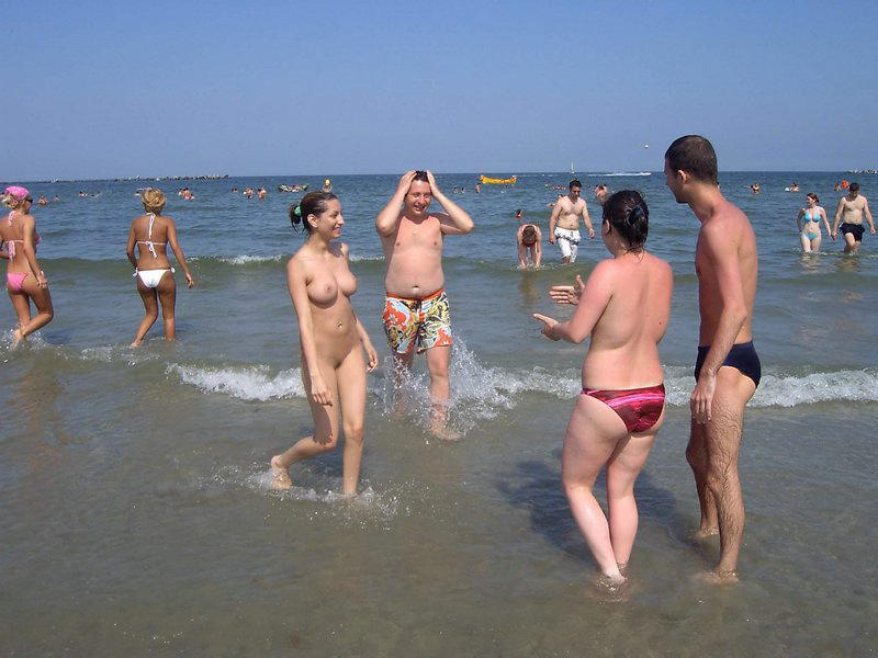 Nudist beach fun 
