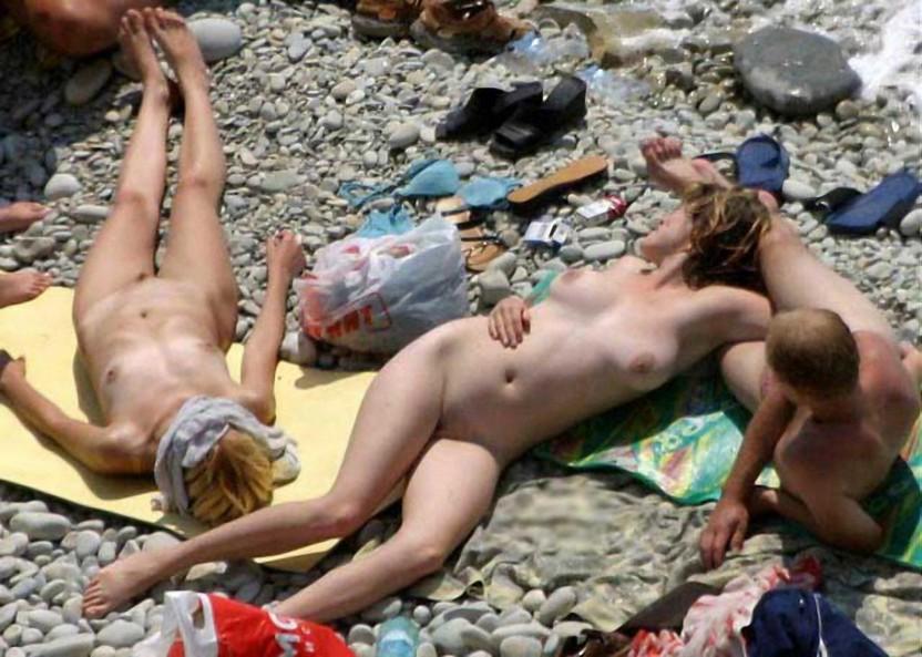 Nudist beach fun 