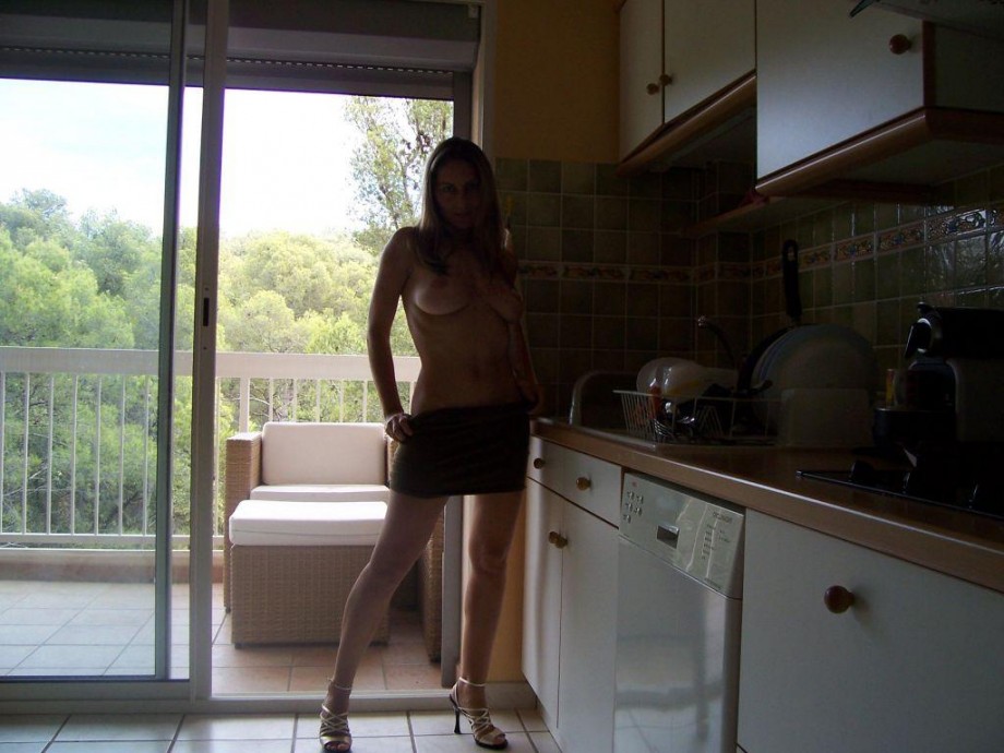 Desperate lover girl exposes big breasts