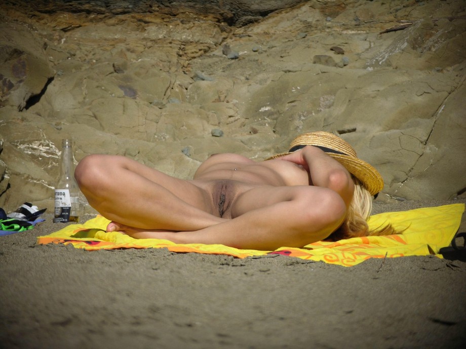 Nudist at the beach