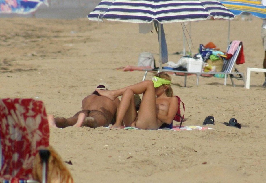 Nudist at the beach