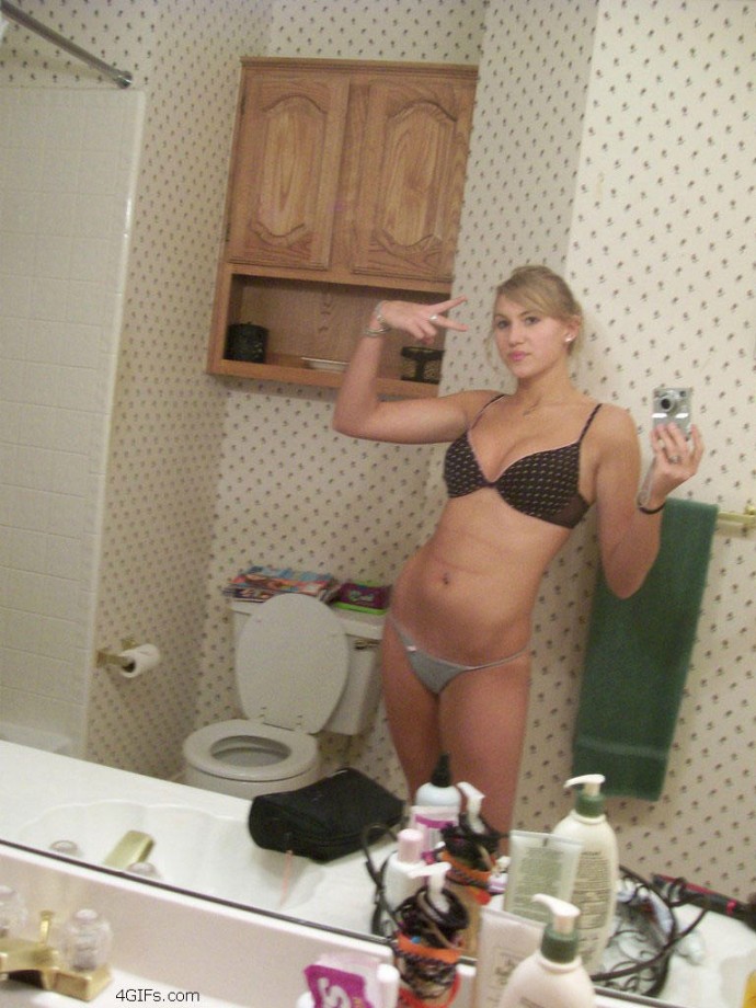 Selfshot pics - amateur white girl posing 