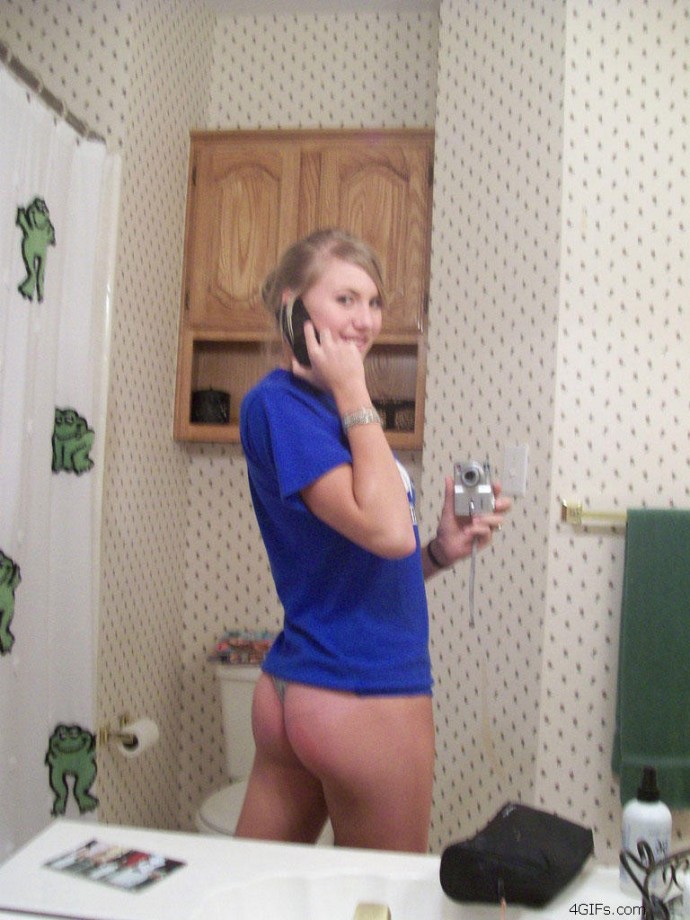 Selfshot pics - amateur white girl posing 