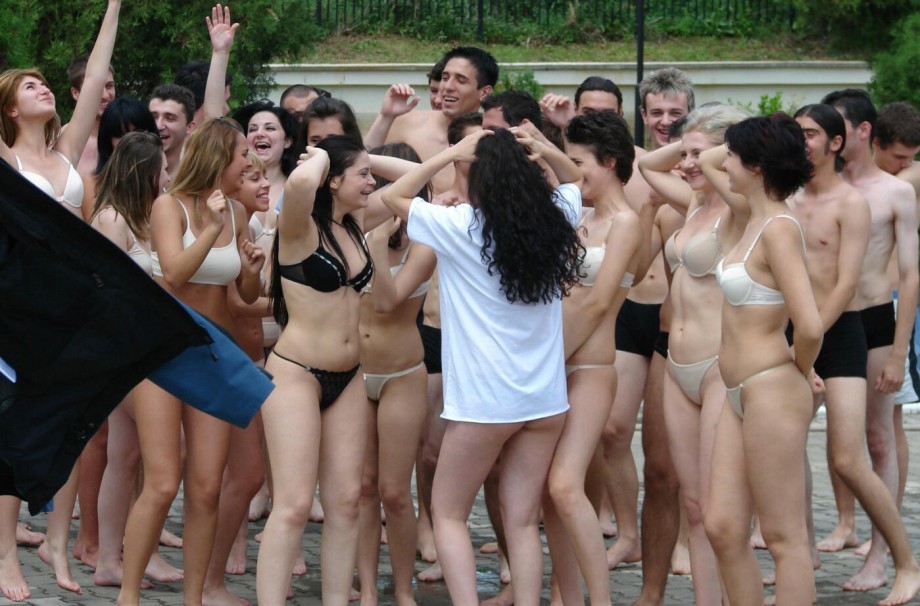 College initiations: water games. part 5