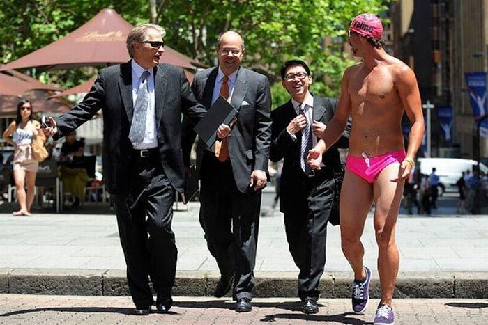 Swimwear parade in australia