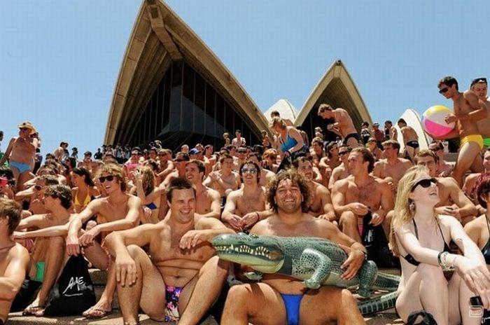 Swimwear parade in australia