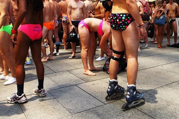 Swimwear parade in australia