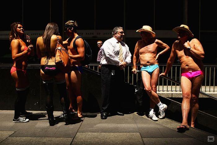 Swimwear parade in australia