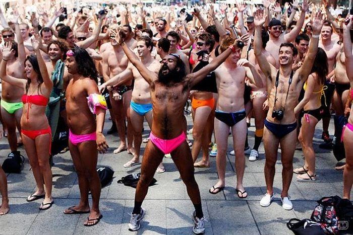 Swimwear parade in australia