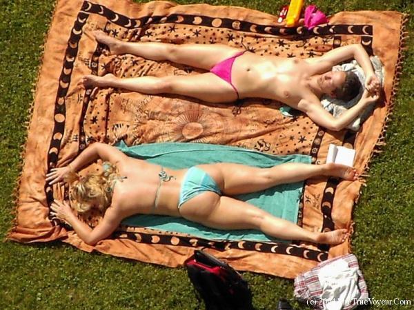 The best topless girl  on beach 