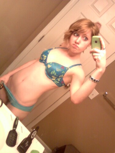 Blonde teen selfpics