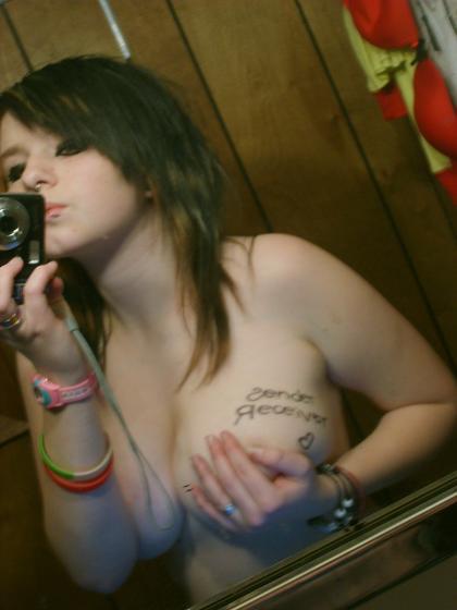 Emo with big boobs and masturbation self pics