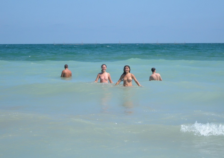 Nice topless on the beach