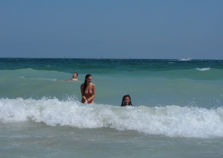 Nice topless on the beach