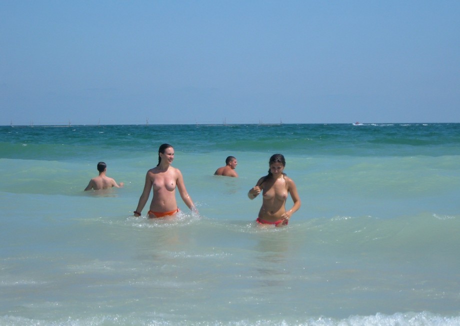 Nice topless on the beach