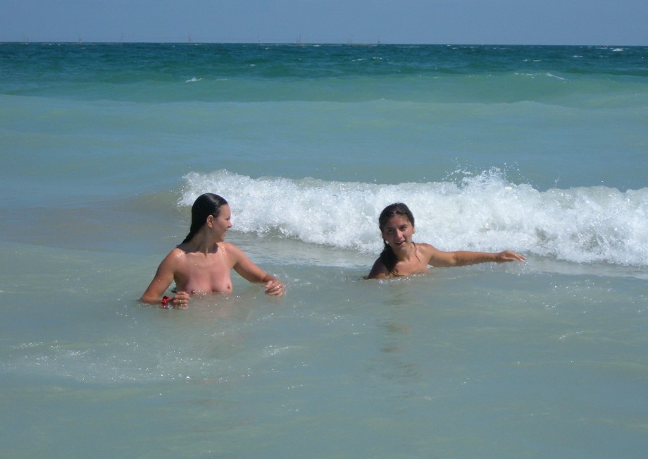 Nice topless on the beach