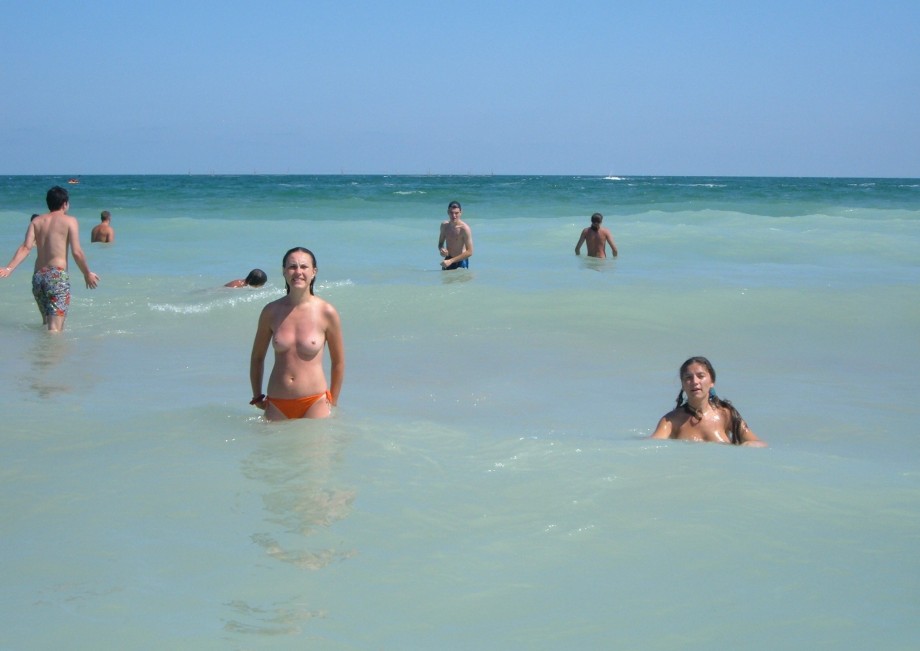 Nice topless on the beach