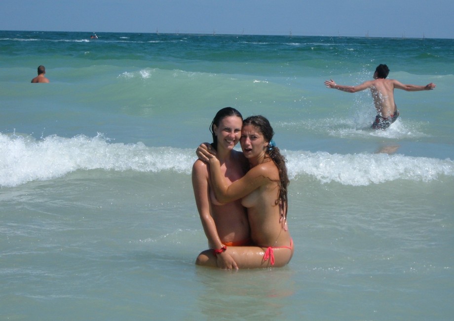 Nice topless on the beach