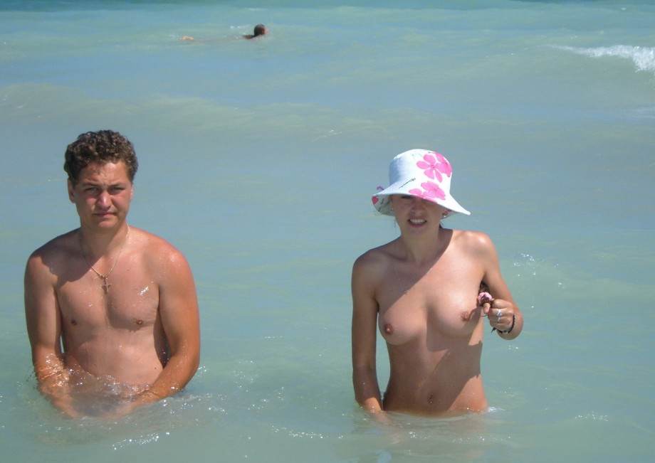 Nice topless on the beach