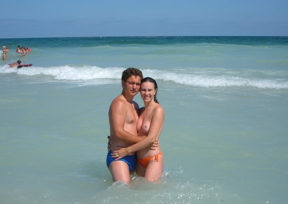 Nice topless on the beach