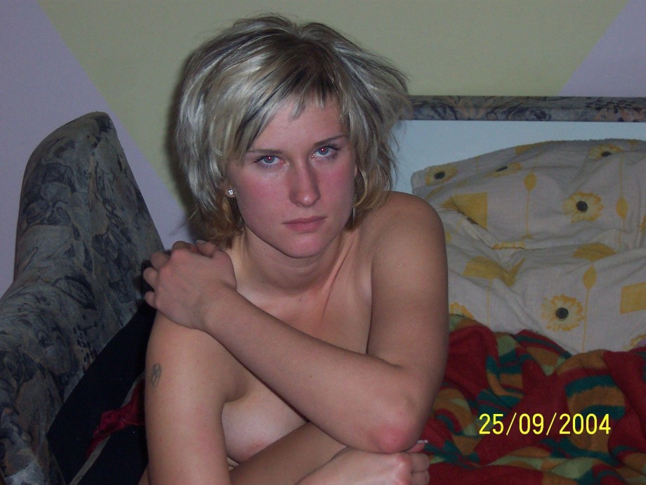 Blonde wife in new flat