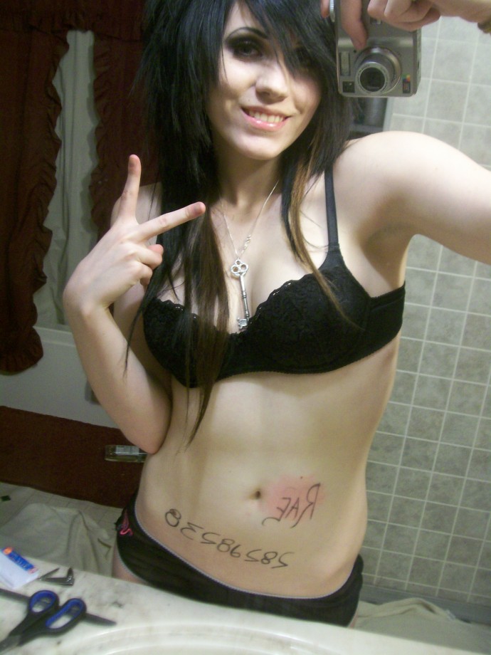 Emo girl selfshots