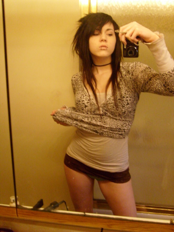 Emo girl selfshots