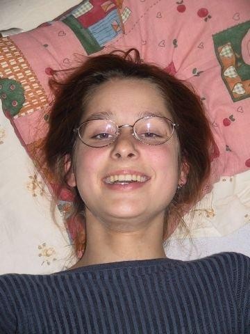 Horny hungarian girl with glasses