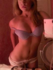 Young blonde selfshots