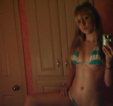 Young blonde selfshots