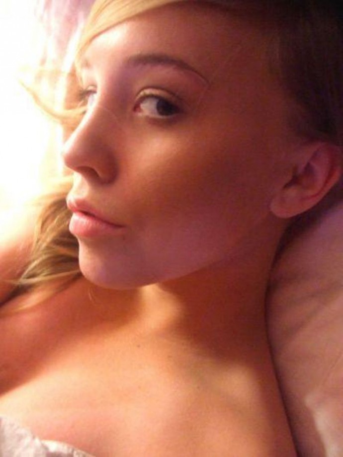 Young blonde selfshots