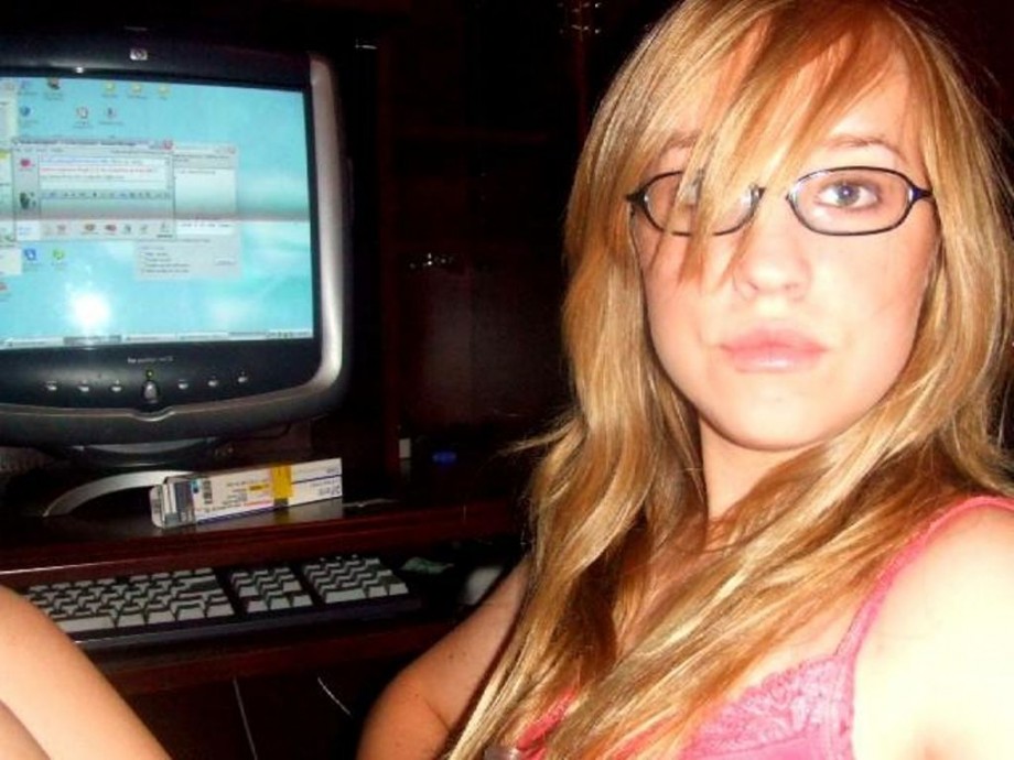 Young blonde selfshots