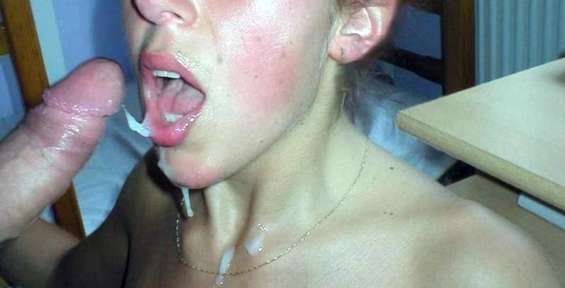 Girls and her facial and blowjob work