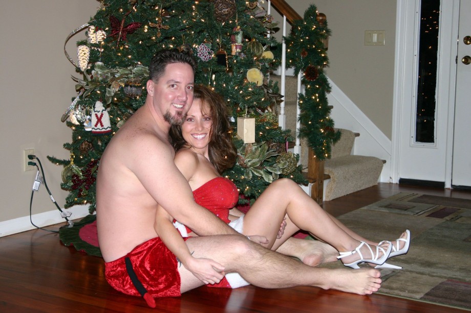 Christmas couple fun