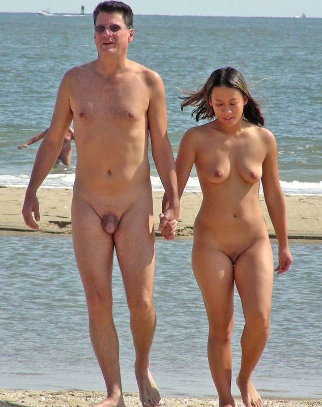 Nudist couple, young lovers fkk