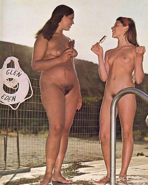 Vintage photos with nudist girls