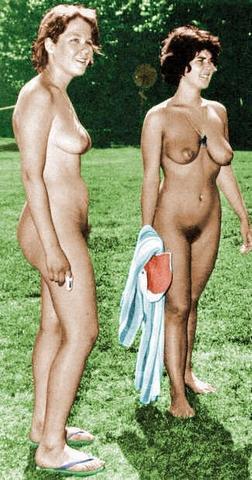 Vintage photos with nudist girls
