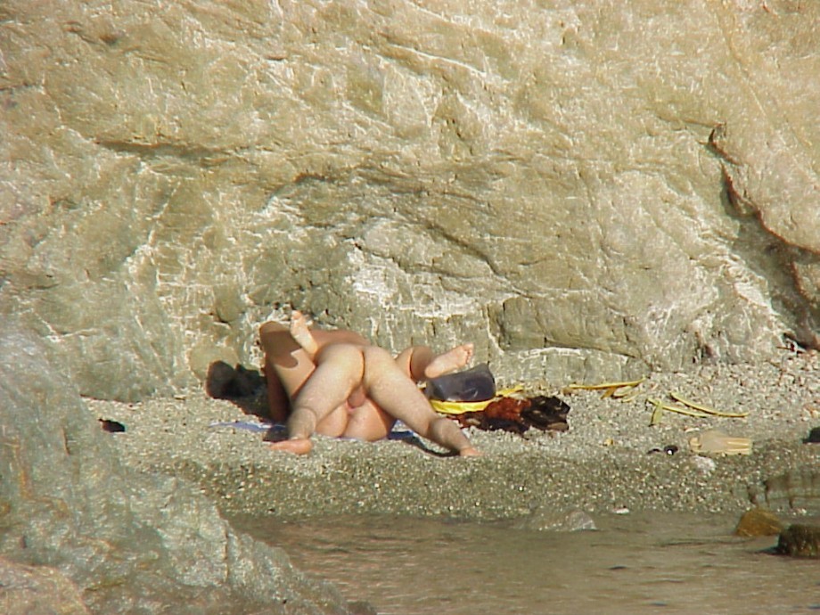 Couple caught fucking on a nudist beach