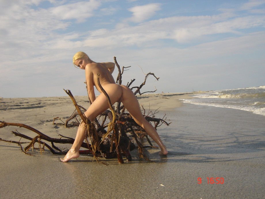 Sexy beach blonde