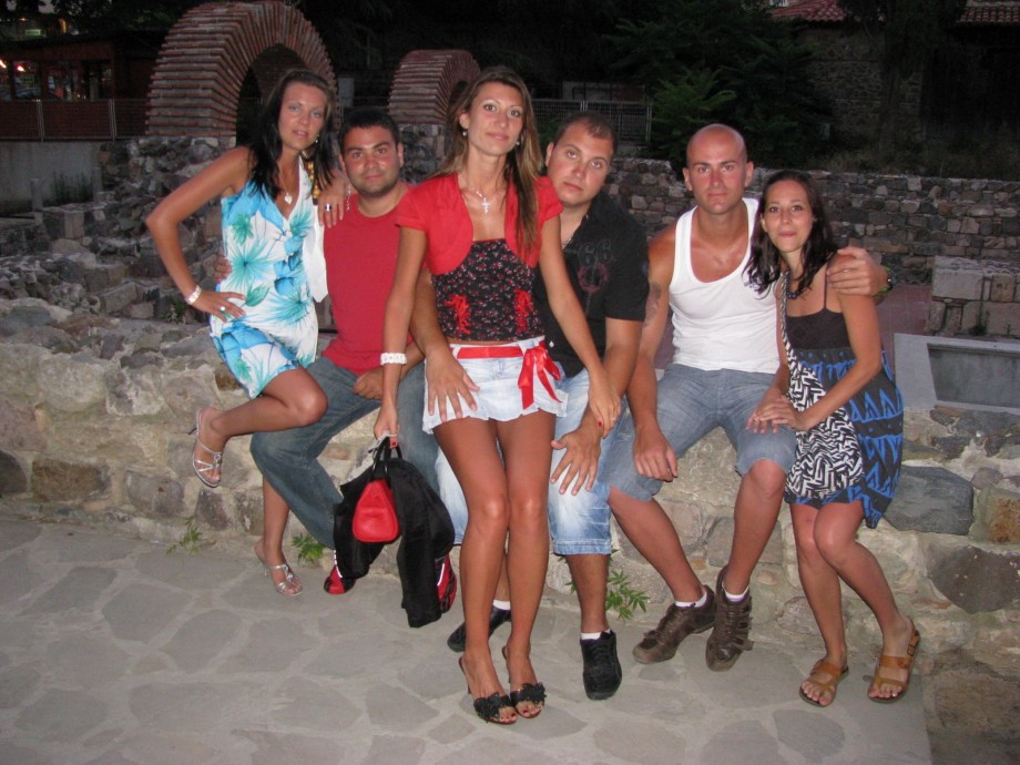 Couples in vacation - bulgarian beach