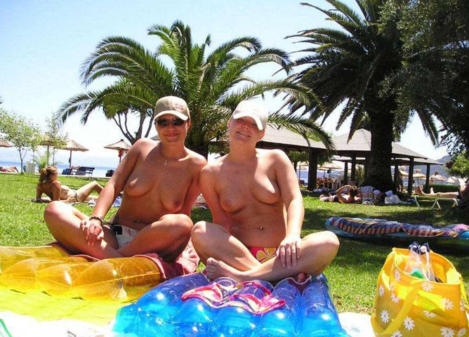 Two girl on beach