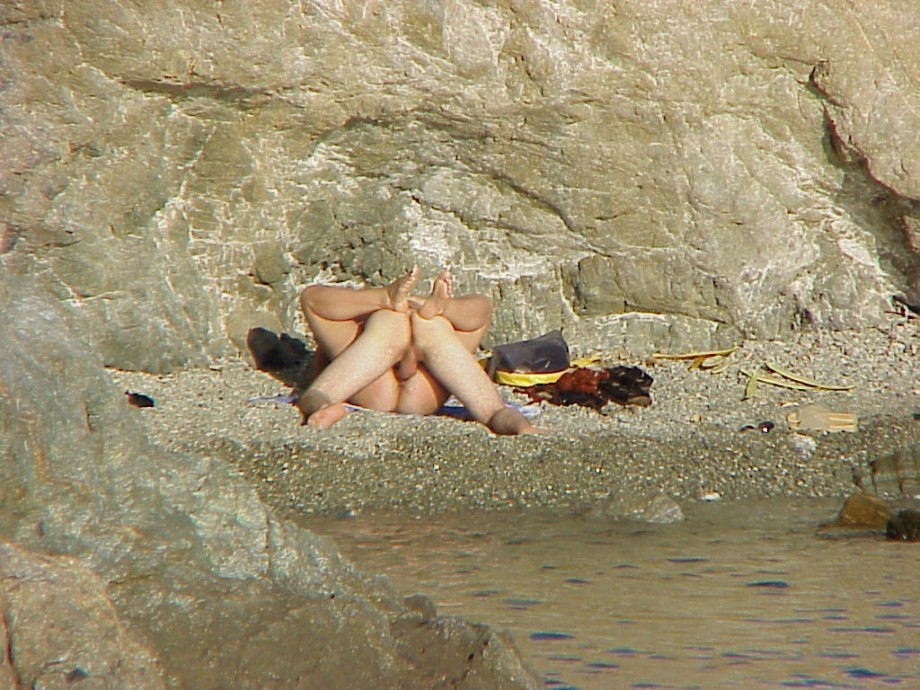 Couple caught fucking on a nudist beach