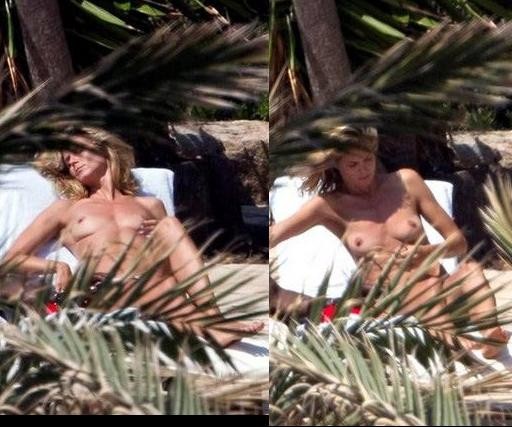 Heidi klum topless on yacht